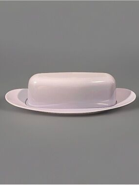 Vintage Royalon Melmac Covered Butter Dish - Lavender / Light Purple Mid-Century